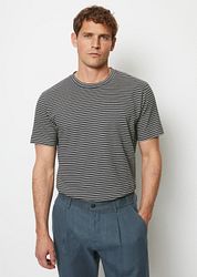 Marc O'Polo T-Shirt Linen Stripes Blue