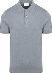 Profuomo Polo Shirt Luxury Knitted Blue