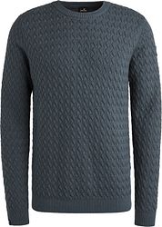 Vanguard Knitted Structure Pullover Blue