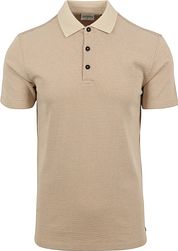 No Excess Polo Shirt Structure Beige 