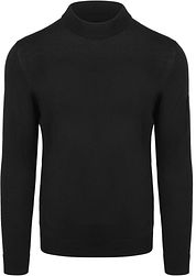 Suitable Pullover Cooldry Knit Turtleneck Black