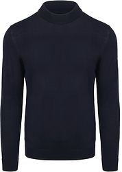 Suitable Pullover Cooldry Knit Turtleneck Navy