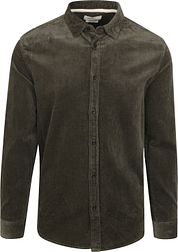 Anerkjendt Shirt Akleif Corduroy Dark Green