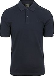 Scotch And Soda Core Piqué Polo Shirt Navy