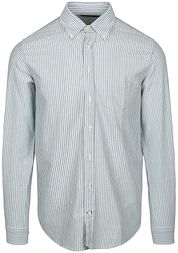 Steppin' Out Shirt Oxford Pocket Stripes Light Green