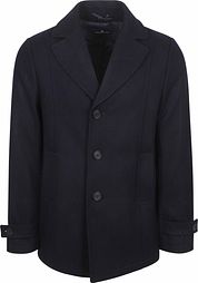 Steppin' Out Caban Coat Wool Navy