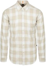 BOSS Rickert Shirt Checks Beige