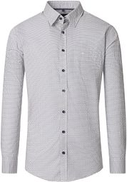 Casa Moda Casual Shirt Squared Circle Blue