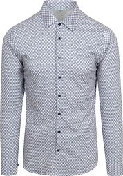 Desoto Shirt Print Floral Blue Beige