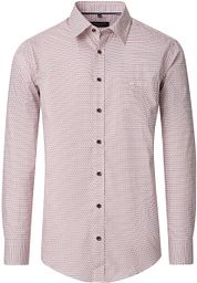 Casa Moda Casual Shirt Squared Circle Red