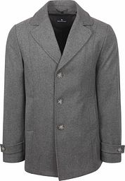 Steppin' Out Caban Coat Wool Grey