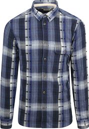 Anerkjendt Overhemd Leif Plaid Indigo