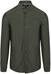 R2 Shirt Dobby Knitted Dark Green
