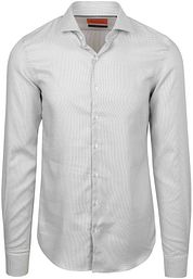 Suitable Shirt Extra Long Sleeves Print Taupe