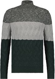 State Of Art Turtleneck Stripe Dark Green