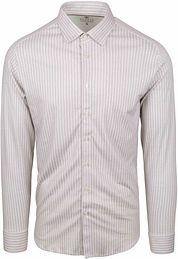 Desoto Shirt Kent Stripes Beige
