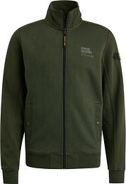PME Legend Cardigan Jacquard Interlock Olive Green