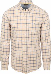 NZA Shirt Armando Flannel Checks Beige
