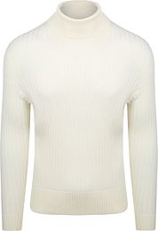 Suitable Turtleneck Pullover Rib Merino Off White