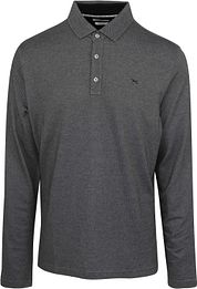 Brax Longsleeve Polo Melange Black