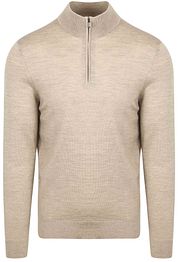 Suitable Merino Half Zip Sweater Sand