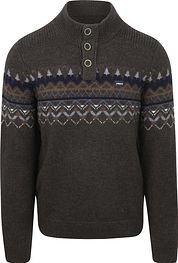 NZA Pullover Iker Nordic Wool Blend Hazel