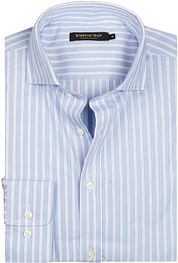 Steppin' Out Shirt Stripe Light Blue Red