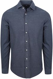 Suitable Shirt Flanel Dark Blue