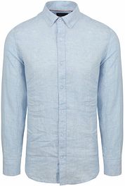 Suitable Shirt Linen Light Blue