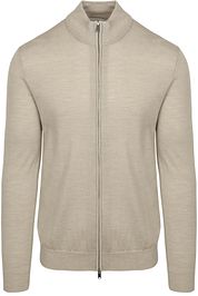 Profuomo Cardigan Merino Wool Beige