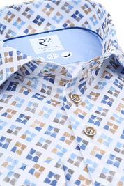 R2 Shirt Print Blue Green