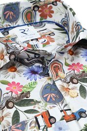R2 Shirt Print Car Multicolour