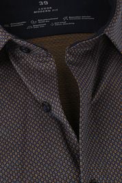 OLYMP Luxor Jersey Stretch Shirt 24/Seven Ochre