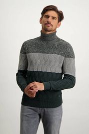 State Of Art Turtleneck Stripe Dark Green