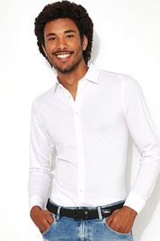 Desoto Shirt Non Iron Jersey White