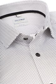 OLYMP Shirt Level 5 Print White