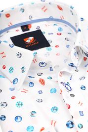 Suitable Twill Shirt Balls White