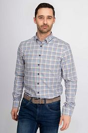 Suitable Shirt Brown Checkered