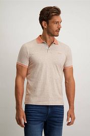 State Of Art Polo Shirt Print Grey Red