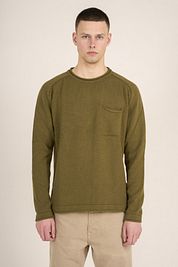 KnowledgeCotton Apparel Sweater Olive Green