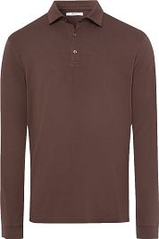 Brax Longsleeve Polo Pirlo Brown