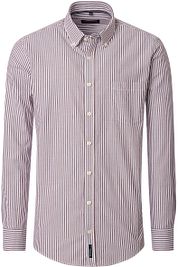 Casa Moda Casual Shirt Stripes Burgundy