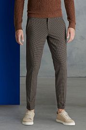 Cast Iron Chino Check Brown