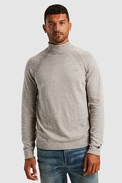 Cast Iron Rollneck Pullover Melange Grey