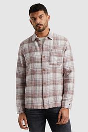 Cast Iron Overshirt Checks Pink