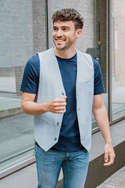 Suitable Gilet Loop Light Blue