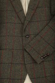 Steppin' Out Sport Jacket Harris Tweed Dark Green