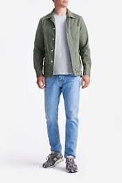 King Essentials The Benjamin Overshirt Olive Green