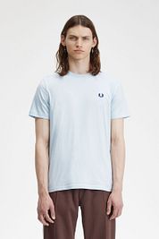 Fred Perry Ringer Shirt Light Blue
