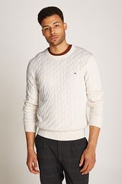 Tommy Hilfiger Pullover Cable Off White